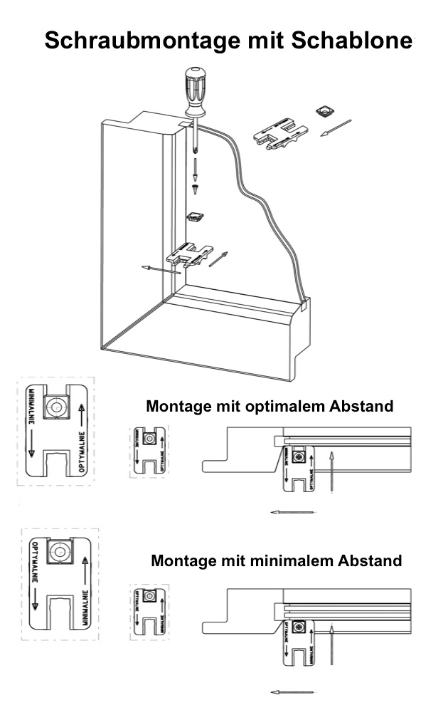 Montageschablone-F
