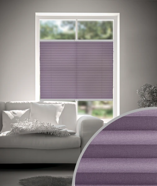 Plissee Premium Perl Lila