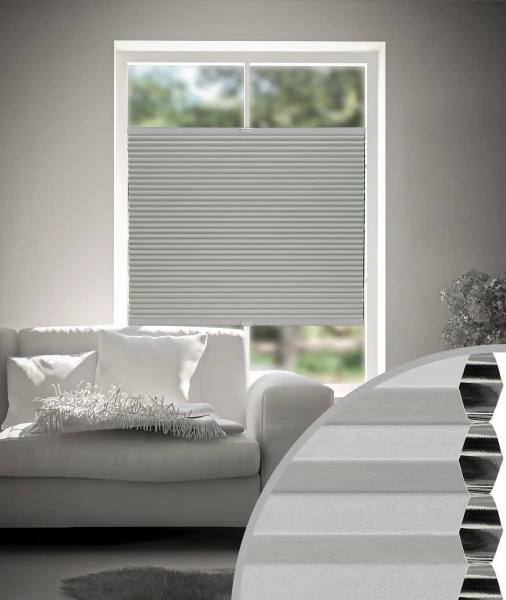 Wabenplissee Exklusiv Blackout Creme
